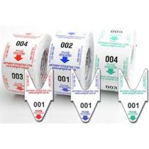 Rolo C/2000 Senhas Numeradas 000-999 P/ Dispenser Senha Verde