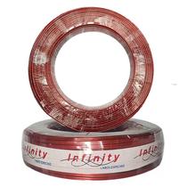 Rolo Cabo Fio Bicolor 2x10 4,0mm 300v Pt/vm 100m Para Som
