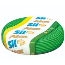 Rolo Cabo Fio Elétrico Flexível 4mm 100m 750V Verde Sil