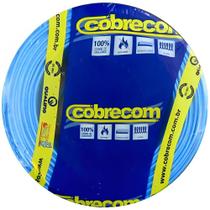 Rolo cabo flexivel 4mm azul 750v 100 metros cobrecom Rolo cabo flexivel 4mm azul 750v 100 metros cobrecom