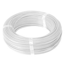 Rolo Cabo Flexível 750v 4mm 100 Metros Branco Cobrecom