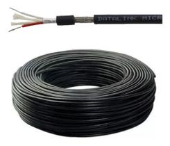 Rolo Cabo Microfone 100m Balanceado St Dupla Blindagem Dlk