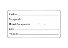 Rolo Com 1.000 Etiquetas Adesivas Couchê - Modelo 13