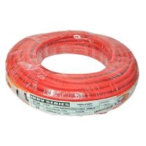 Rolo Com 25 Metros Do Cabo 21,0mm Vermelho Flexível Força Completo Emborrachado Para Som Automotivo 21mm 25m