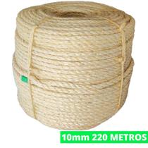 Rolo Corda De Sisal Natural 10mm 220 Metros Rasada Arranhador Para Gatos Artesanato Em Geral Acabamento Fino Construção