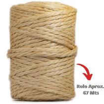 Rolo Corda De Sisal Natural 6mm 50 Mts Arranhador E Artesanato Em Geral