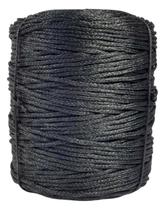 Rolo Corda Nº 3 Preto 2kg Apx 250 Mts ( Monofil ) P/ Rede de Pesca