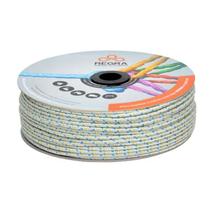 Rolo Corda Pet Trançada 4mm - 220 Metros Branca/Colorida - Resistente a Ruptura e Intempéries