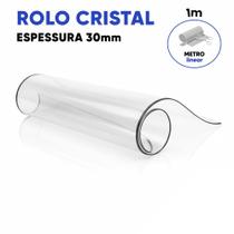 Rolo Cristal PVC Transparente Diversas Espessuras Flexível, Impermeável e Resistente