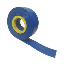Rolo de 1 Metro de Mangueira Flat Azul Achatada 1.1/2 Polegada Irrigação Borrachas Londrina