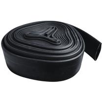 Rolo de 1 Metro de Mangueira Flat Borracha Preta Achatada 3 Polegadas Irrigação Borrachas Londrina