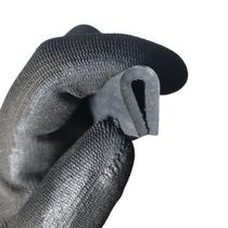 Rolo de 1 Metro Perfil Borracha EPDM Debrum Tipo U 18,5mm Acabamento Londribor