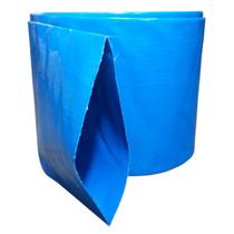 Rolo de 10 Metros de Mangueira Flat Azul 12 Polegadas Irrigação Londribor