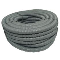 Rolo de 15 Metros de Mangueira Vácuo Ar Cinza 1 Polegada Borrachas Londrina