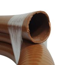 Rolo de 25 Metros de Mangueira Para Sucção Marrom Petróleo 2.1/2 Polegadas Borrachas Londrina