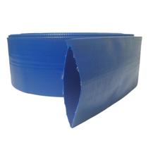 Rolo de 30 Metros de Mangueira Flat Azul Achatada 1.1/2 Polegada Irrigação Borrachas Londrina
