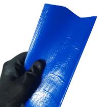 Rolo de 30 Metros de Mangueira Flat Azul Achatada 2.1/2 Polegadas Irrigação Borrachas Londrina