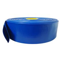 Rolo de 5 Metros de Mangueira Flat Azul Achatada 2.1/2 Polegadas Irrigação Borrachas Londrina