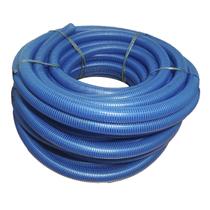 Rolo de 50 Metros de Mangueira de Sucção Azul Transparente 2 Polegadas Borrachas Londrina