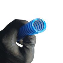 Rolo de 50 Metros de Mangueira de Sucção Azul Transparente 3/4 Polegada Borrachas Londrina
