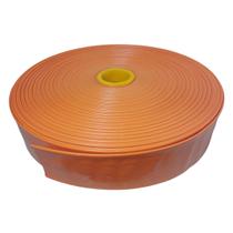 Rolo de 50 Metros de Mangueira Flat Laranja Achatada 2.1/2 Polegadas Irrigação Borrachas Londrina