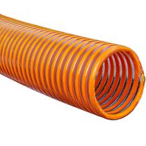 Rolo de 50 Metros Mangueira PVC Espiral Sucção Descarga Pesada Laranja 2 Polegada 100 PSI Londribor