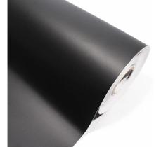 Rolo De Adesivo Vinil Preto Fosco Envelopamento 0,30m X 2m