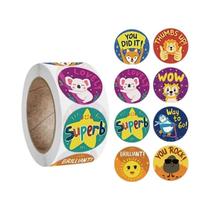 Rolo De Adesivos De Brinquedo De Animais Pequenos E Fofos, 100-500 Peças, Para Decoração De