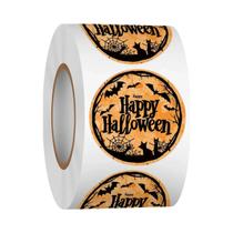 Rolo De Adesivos De Morcego Para Halloween 500pcs Impermeáveis Brilhantes Autoadesivos 3 Designs