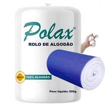 Rolo De Algodão 500g Hidrófilo Puro Macio Hipoalérgico Polax Rolo De Algodão 500g Hidrófilo Puro Macio Hipoalérgico Polax