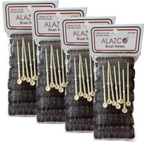Rolo de cabelo ALAZCO Vintage Style Medium com escova e alfinetes, 28 unidades Rolo de cabelo ALAZCO Vintage Style Medium com escova e alfinetes, 28 unidades