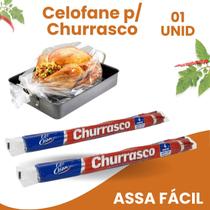 Rolo de celofane para embulho de assado com 4 metros churrasco life clean