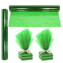 Rolo de Celofane Verde AnapoliZ para Embalagem de Presente 30m x 41cm 2,3 Mil Rolo de Celofane Verde AnapoliZ para Embalagem de Presente 30m x 41cm 2,3 Mil