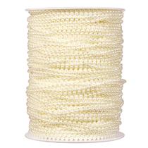 Rolo de corda de marfim Garland Cadikez Pearl Beads 90 mm e 3 mm Rolo de corda de marfim Garland Cadikez Pearl Beads 90 mm e 3 mm