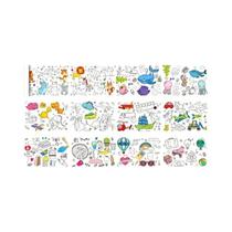 Rolo De Desenho DIY Para Crianças 12/6/3M Papel De Pintura Colorido Brinquedo Educativo