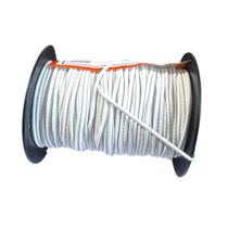 Rolo de Elástico Branco chato Nº2 (2mm) de 50m p/ costura