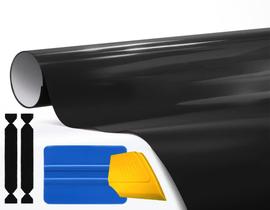 Rolo de embalagem de vinil 3M 1080 Gloss Black com kit de ferramentas de 30 cm x 150 cm