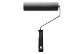 Rolo de Espuma de Poliéster e Suporte Cinza 9cm