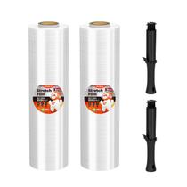 Rolo de filme extensível MUNBYN Industrial Strength 15x1000 pés, pacote com 2