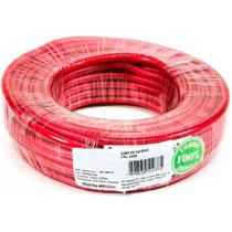 Rolo de Fio Cabo de Bateria 16,0 MM Vermelho - 25 Metros - Technoise 100% Cobre