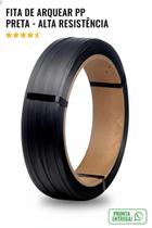 Rolo De Fita De Arquear Pp 16mm Preta Manual Plástica