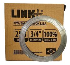 Rolo De Fita Fusimec 3/4 Polegada Aço Inox Lisa Rolo 25 Mts