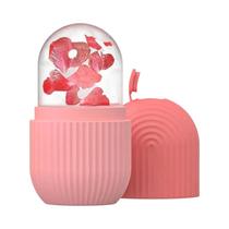 Rolo De Gelo De Silicone Reutilizável Para Rosto E Olhos Massageador Facial Para Cuidados Com a Pele