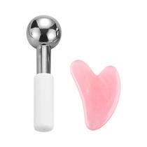 Rolo De Gelo Facial De Aço Inoxidável Inquebrável Para Inchaço, Rugas, Olheiras, Globos De