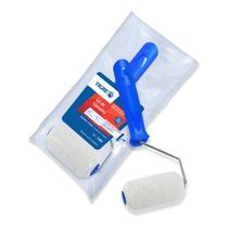 Rolo de Lã 9cm 1383 Tigre com Suporte para Pintura Profissional