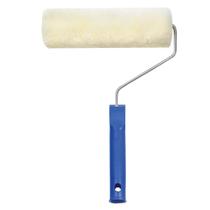 Rolo de Lã Poliéster Hobbynho Não Respinga 15cm com Cabo Azul E Branco - Castor