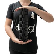 Rolo de Liberação Miofascial Pilates 30x8cm Preto Liftness Dafoca Sports