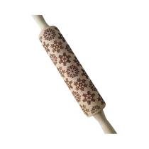 Rolo De Massa De Madeira 3D Para Natal, Ideal Para Fazer Biscoitos, Fondant, Flocos De Neve, Renas E