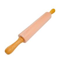 Rolo de Massa de Silicone e Cabo de Madeira 42cm - Rosa