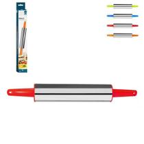 Rolo de Massa Inox com Pegador Plast 38Cm - Art house Rolo de Massa Inox com Pegador Plast 38Cm - Art house